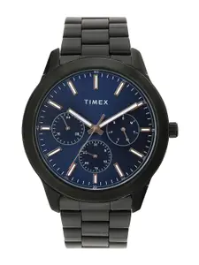 Timex Men Brass Dial & Stainless Steel Bracelet Style Straps Analogue Watch- TWEG185SMU11