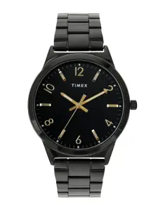 Timex Men Brass Dial & Stainless Steel Bracelet Style Straps Analogue Watch- TWTG100SMU01