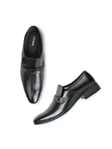Regal Men Textured Leather Formal Slip-On Shoes