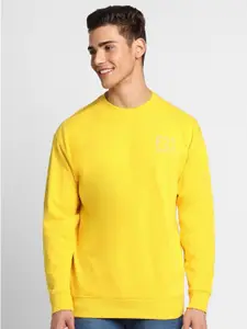 FOREVER 21 Men Yellow Sweatshirt