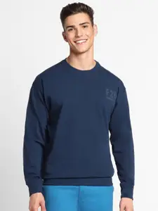 FOREVER 21 Men Navy Blue Sweatshirt