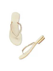 Rocia Ethnic Embellished Open Toe Flats