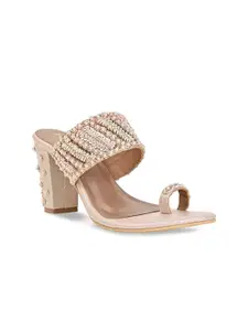 Rocia Embellished Ethnic Block Heels