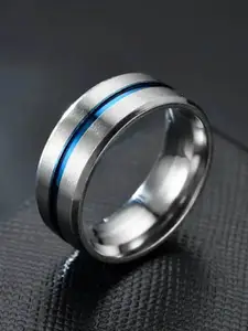 MEENAZ Silver-Plated Band Finger Ring