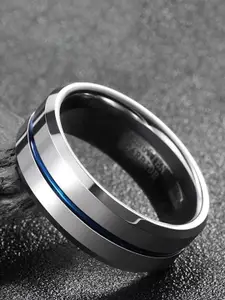 MEENAZ Men Silver-Plated Band Finger Ring