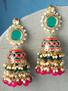 KARATCART Multicoloured Jhumkas Earrings