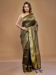 AllSilks Gold-Toned Silk Blend Saree