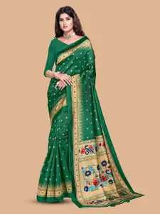Mitera Green Art Silk Designer Saree