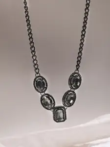 SOHI Silver Plated Necklace