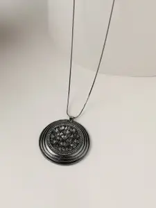 SOHI Silver Plated Chain with Pendant