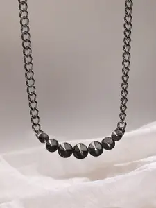 SOHI Silver Plated Necklace