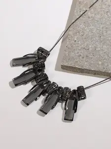 SOHI Silver-Plated Minimal Necklace