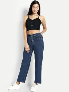 BROADSTAR Women Smart Cotton High-Rise Jeans
