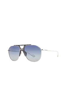 Royal Enfield Men Aviator Sunglasses with Polarised and UV Protected Lens RE-20007-C02