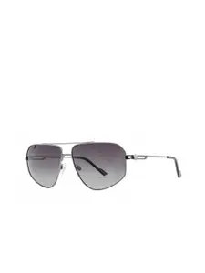 Royal Enfield Men Aviator Sunglasses with Polarised and UV Protected Lens RE-20015-C02