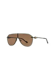 Royal Enfield Men Shield Sunglasses with UV Protected Lens RE-20003-C04