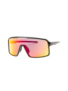 Royal Enfield Men Shield Sunglasses with UV Protected Lens RE-20020-C01
