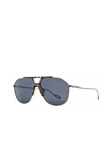 Royal Enfield Men Aviator Sunglasses with Polarised and UV Protected Lens RE-20007-C01