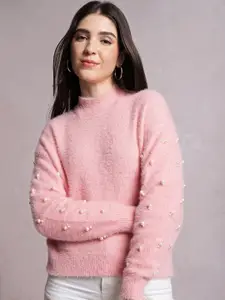 Tokyo Talkies Women Pink Pullover