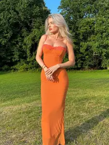 StyleCast Orange Dress