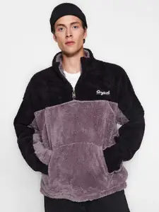 Trendyol Colourblocked Drop Shoulder Sleeves Sweatshirt