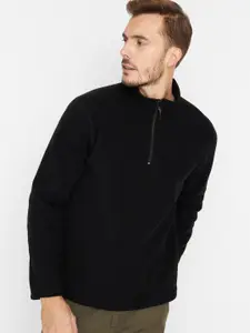 Trendyol Mock Collar Half Zipper Pullover Sweatshirt