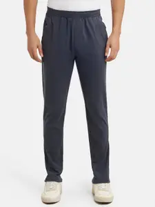 Jockey Combed Cotton Rich Slim Fit Trackpants with Side and Zipper Media Pockets -AM49