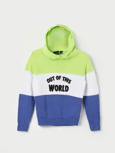Juniors by Lifestyle Boys Colourblocked Acrylic Cardigan Sweater