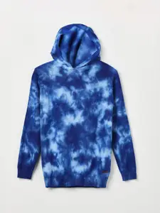 Fame Forever by Lifestyle Boys Abstract Printed Hood Pure Cotton Pullover
