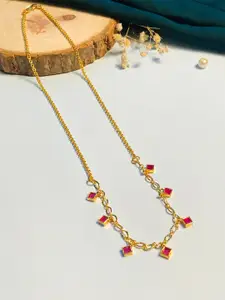 ABDESIGNS Brass Gold-Plated Antique Necklace