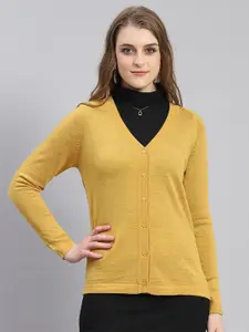 Monte Carlo V-Neck Long Sleeves Woollen Cardigan Sweater