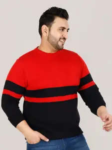 Sztori Men Red & Black Pullover