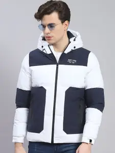 Monte Carlo Colourblocked Hooded Lightweight Puffer Jacket