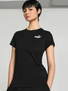 Puma Small Logo Round Neck Cotton T-shirt