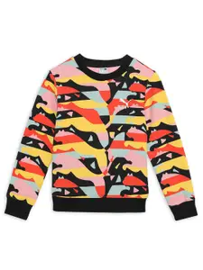 Puma Worldwide Boys Abstract Printed Sweatshirt