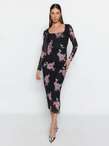 Trendyol Floral Printed Sheath Dress
