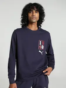 Puma Graphic Crew-Neck Cotton Sweatshirt