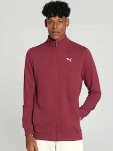 Puma Zippered Full-Zip Slim Fit Cotton Sporty Jacket