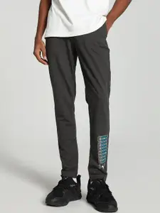 Puma Graphic Logo Slim Fit Cotton Track Pants