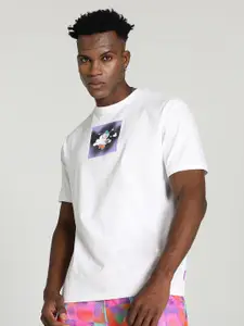 Puma 8ENJAMIN Printed Cotton Relaxed Fit T-Shirt