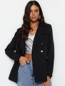 Trendyol Notched Lapel Collar Double-Breasted Blazer