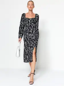 Trendyol Abstract Printed A Line Dress