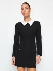 Trendyol Peter Pan Collar Sheath Dress
