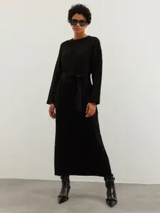 Trendyol Ribbed Acrylic Maxi Dress