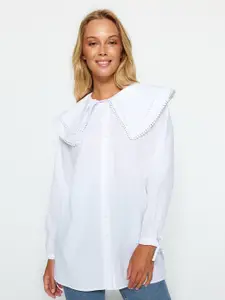 Trendyol Above the Keyboard Collar Casual Shirt