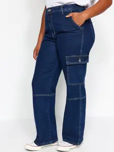 Trendyol Women Plus Size Mid-Rise Clean Look Stretchable Jeans
