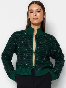 Trendyol Geometric Printed Long Sleeves Cardigan Sweater