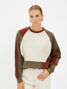Trendyol Colourblocked Pullover Sweatshirt