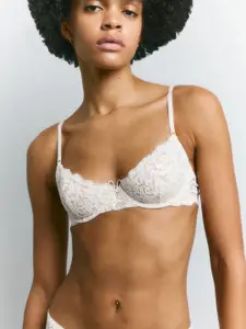 H&M Non-Padded Underwired Lace Bra