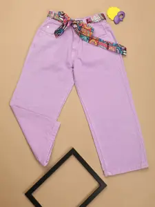 V-Mart Girls Clean Look Coloured Cotton Jeans